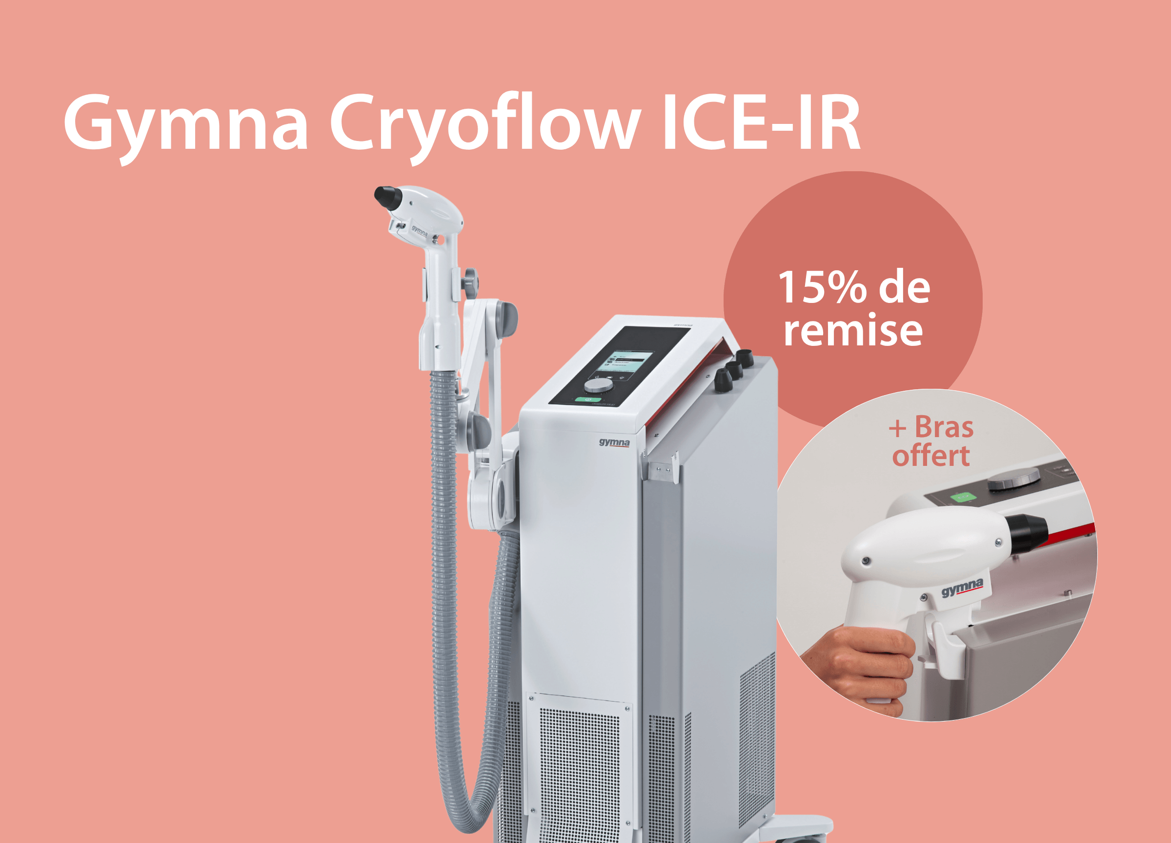 Gymna Cryoflow ICE-IR – Cryothérapie _ 15 % de remise + bras offert