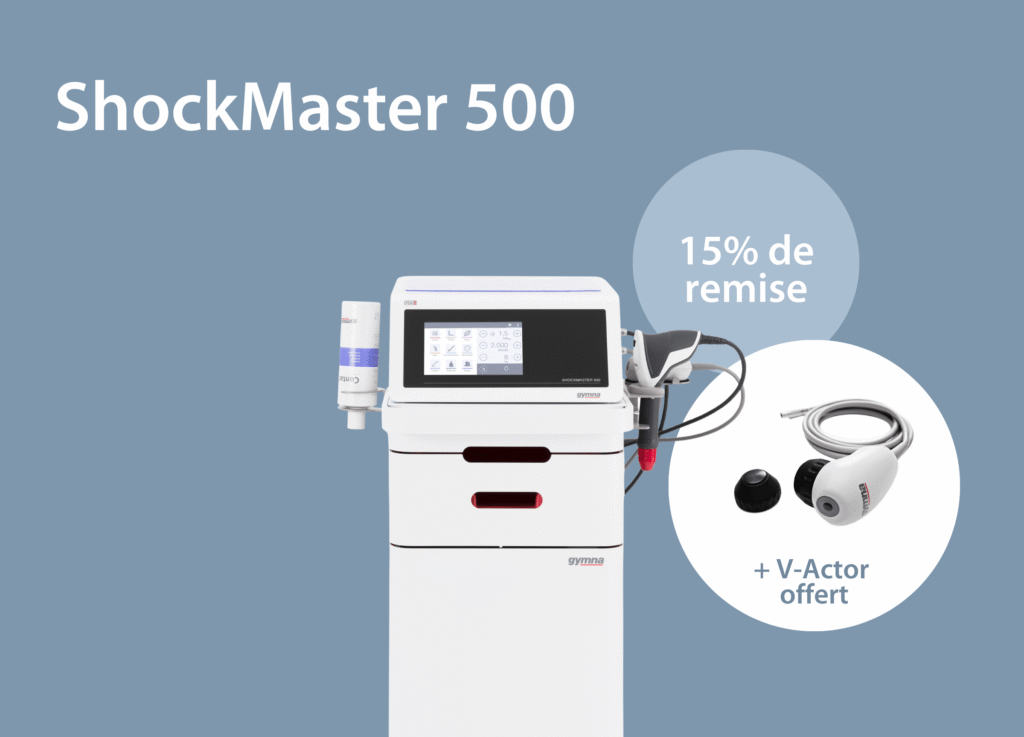 Gymna ShockMaster 500 – Ondes de choc _ 15 % de remise + V-Actor offert